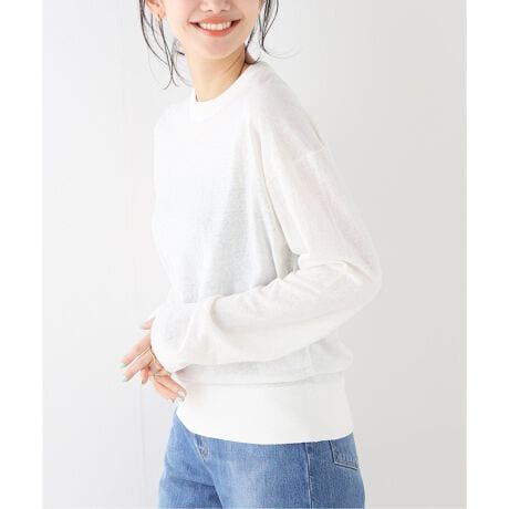 ATON/エイトン】RECYCLE FRESCA CREW NECK SWEATER | イエナ(IENA 