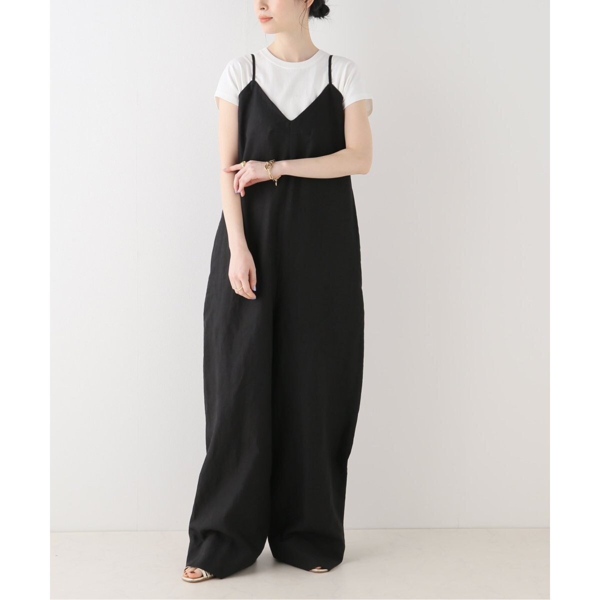 イエナ　ラシュモンCAMI LINENオーバーオール LACHEMENT/ラシュモン】CAMI LINEN オーバーオール | イエナ