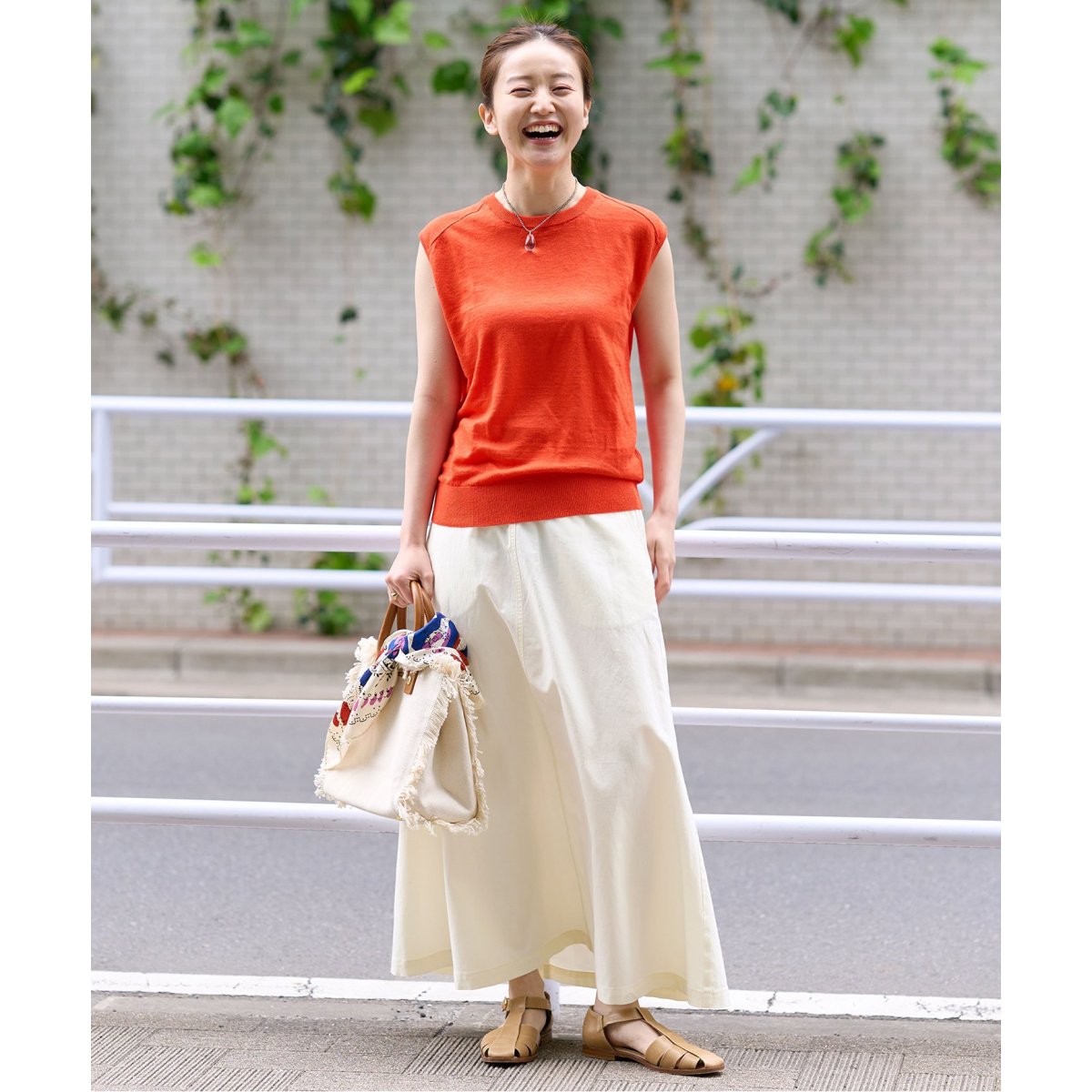★新品【完売商品】 IENA ／ コットンリネンセミフレアスカート／グリーン40 ☆新品【完売商品】 IENA ／ コットンリネンセミフレアスカート