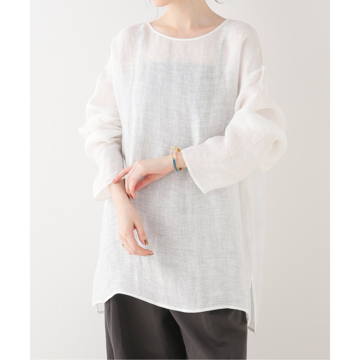 IENA - Linen Gauze Tブラウス　イエナ Linen Gauze Tブラウス | イエナ(IENA) | マルイウェブチャネル