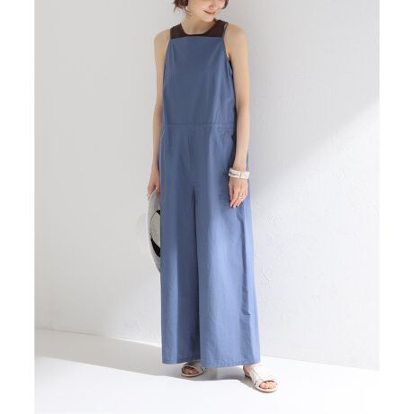 低身長/高身長サイズ有][セットアップ対応]リネンライクキャミオールインワン [品番：GS000022810]｜Re:EDIT（リエディ）のレディースファッション通販｜SHOPLIST（ショップリスト） キャミオールインワン　ロンパース　ブラック　ラディエイト