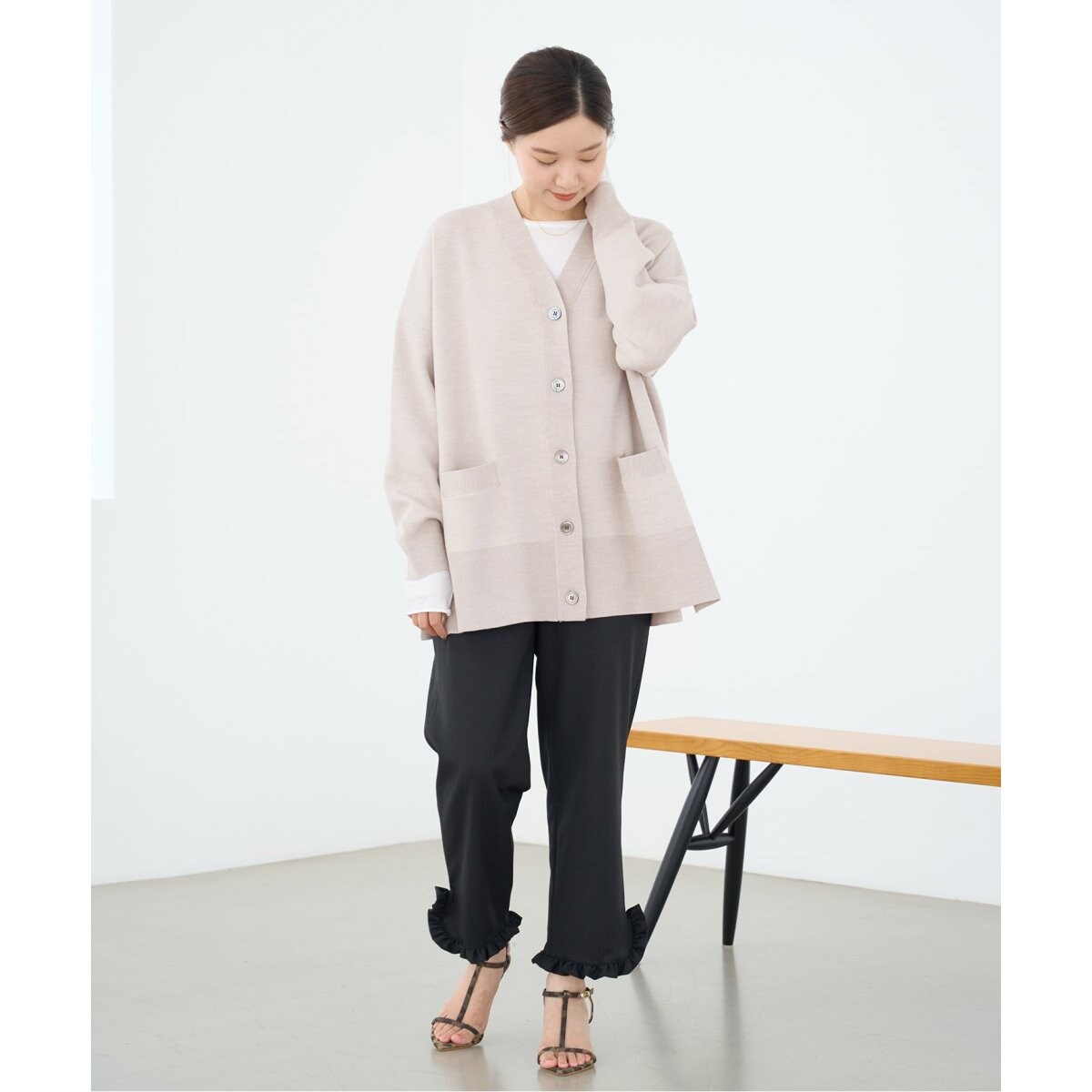 【2023AW】IENA スーパーファインスムース ポンチョカーディガン スーパーファインスムース ポンチョカーディガン | イエナ(IENA