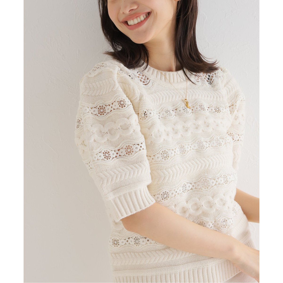 トップス Sea New York DENTELLE KNIT PULLOVER Sea New York/シー ニューヨーク】DENTELLE KNIT プルオーバー