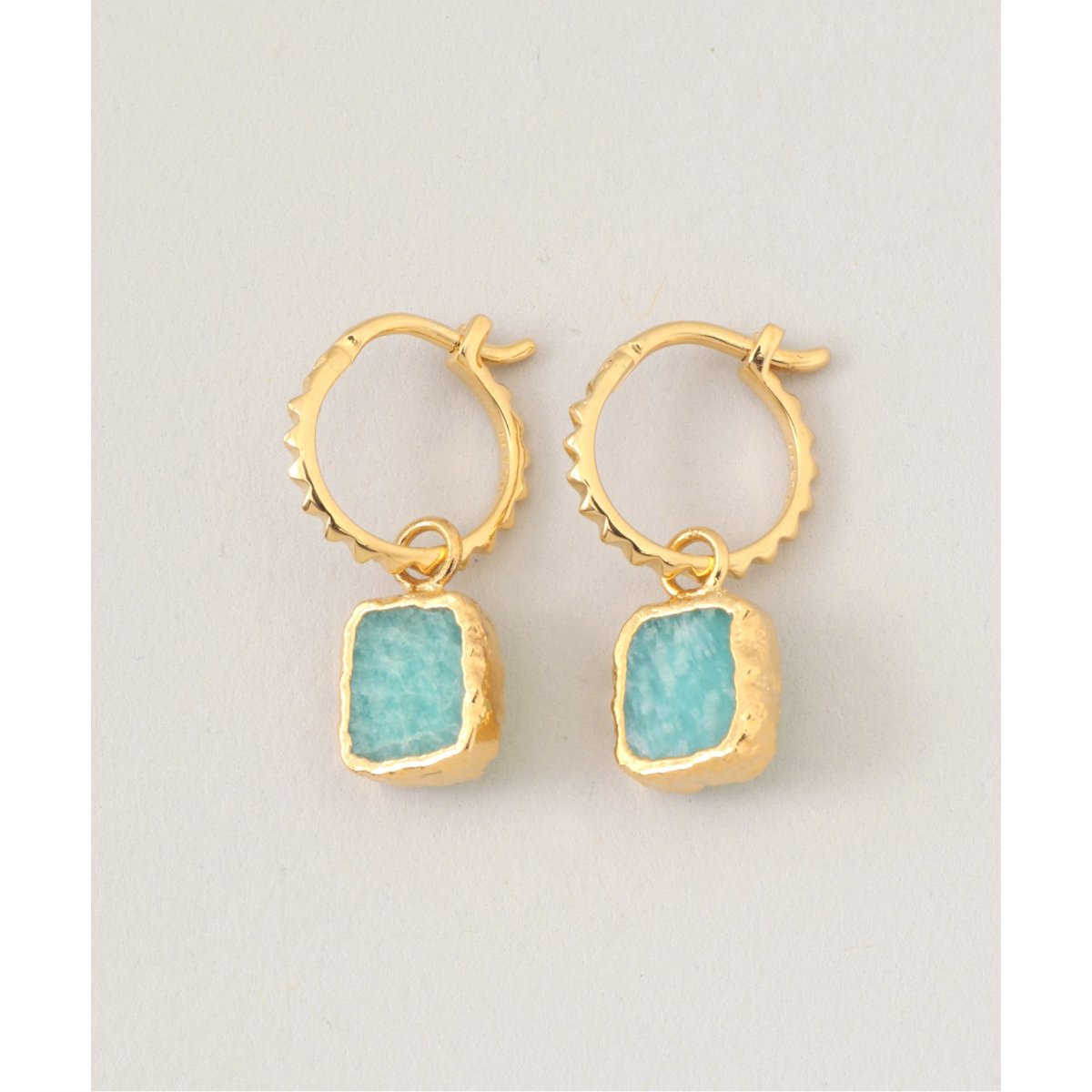 Missoma/ミッソマ】AMAZONITE MINI CHARM PYRAMID / ピアス(両