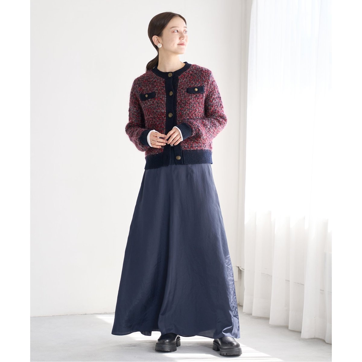 【RITTO /リット】別注 ミックスニット カーディガン RITTO /リット】別注 ミックスニット カーディガン | イエナ
