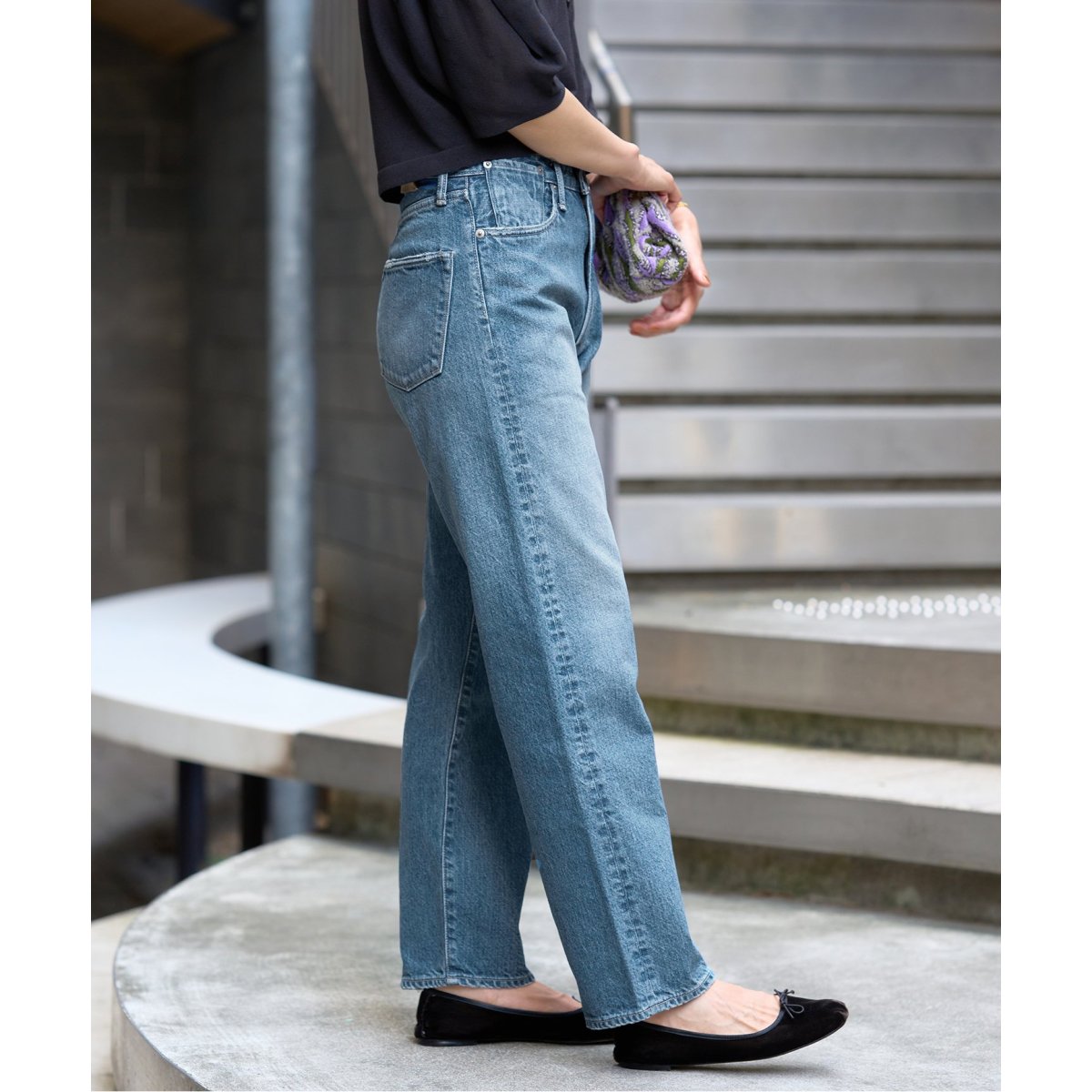 IENA イエナ KURO別注 KURODENIM クロデニム Lサイズ セール】《追加》【KURO/クロ】別注 OPTIMA ワイドテーパード