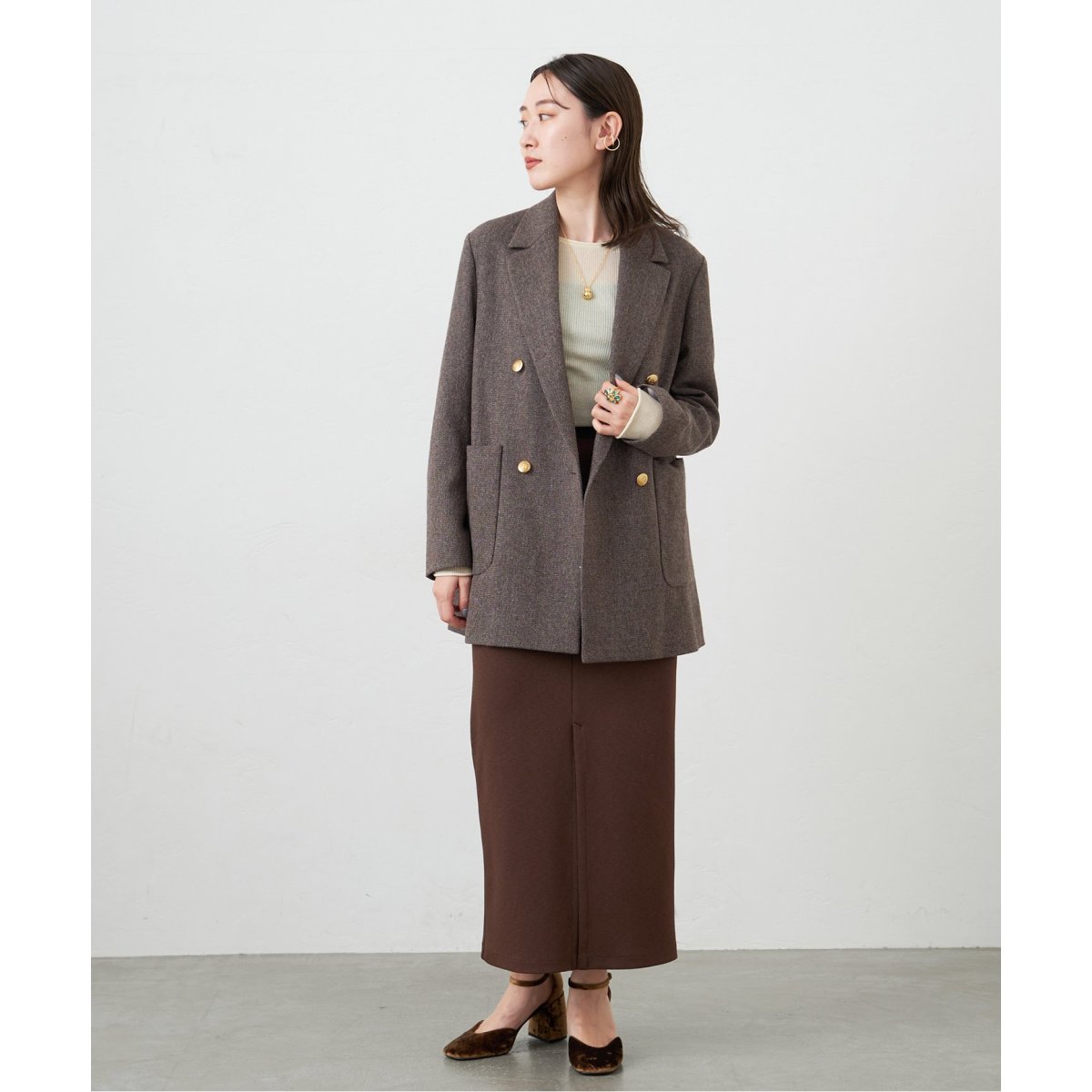 杢ツイード W前ジャケット | イエナ(IENA) | マルイウェブチャネル