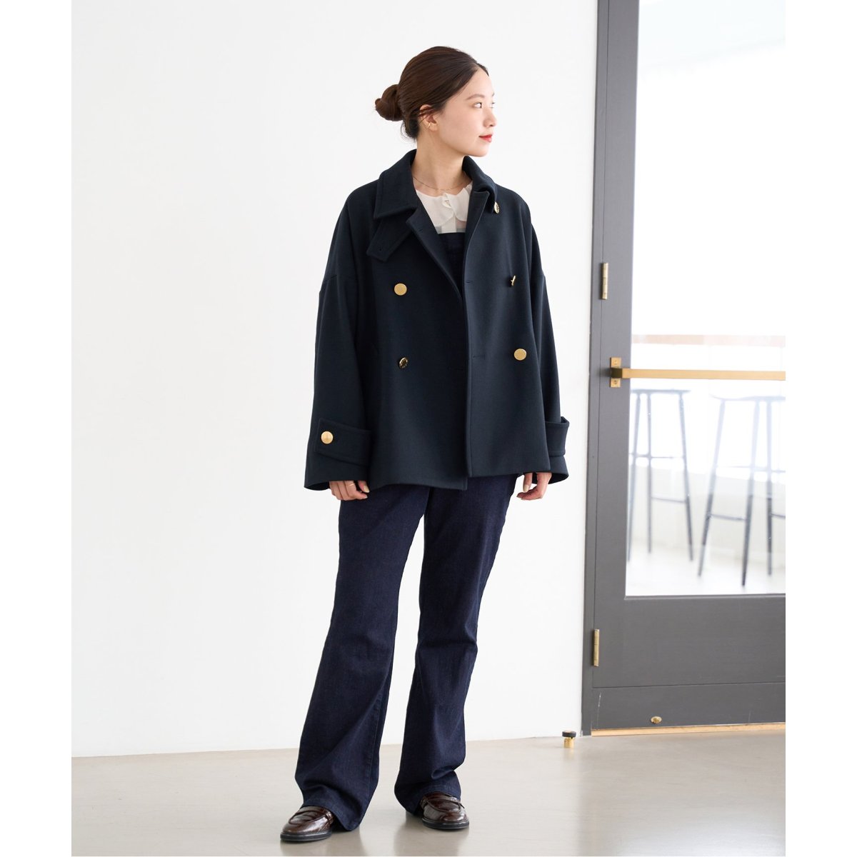 イエナ別注　MACKINTOSH NEW HUMBIE ダブルショートコート　8 MACKINTOSH - MACKINTOSH イエナ別注 NEW HUMBIE ダブルショート