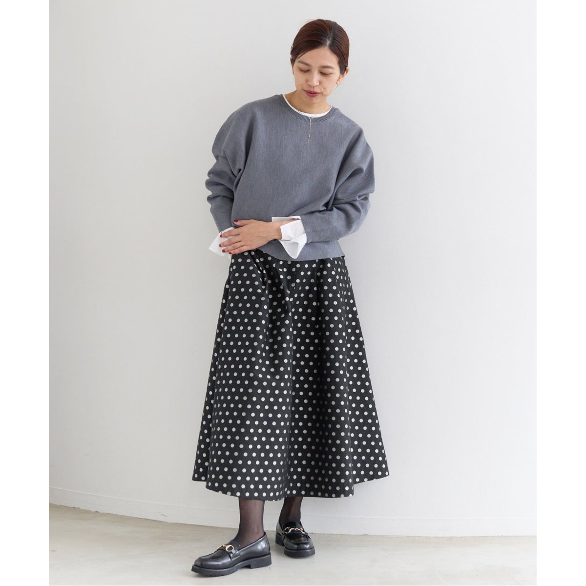 追加2》ドットジャガードタックスカート | イエナ(IENA) | マルイ