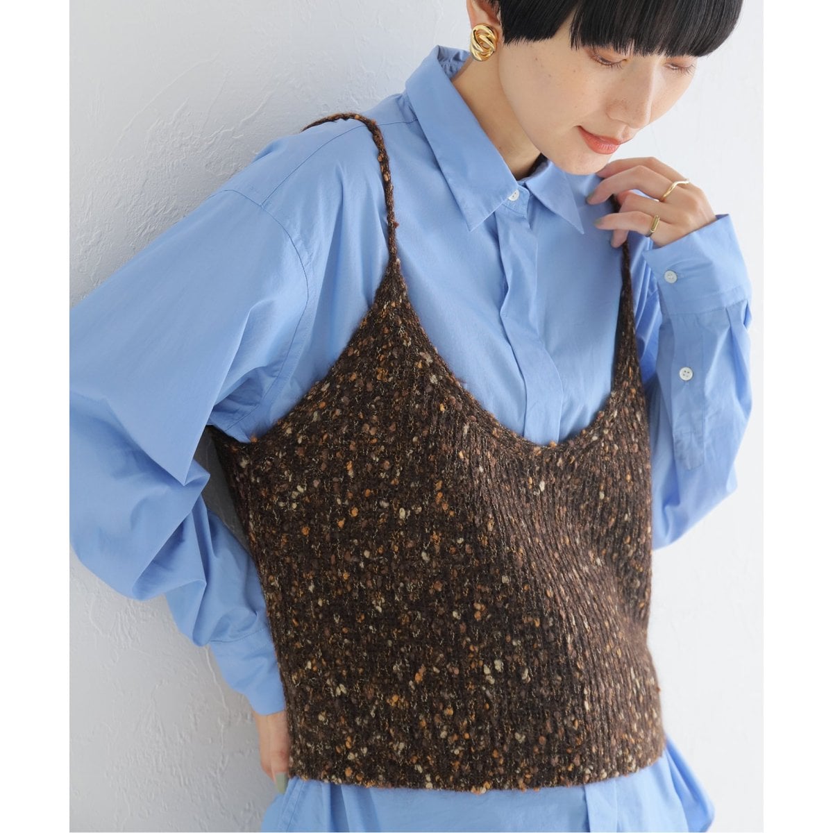 IENA RITTO リット ファニーカスリキャミソール モヘア ニット RITTO /リット】ファニーカスリキャミソール（ニット/セーター）｜IENA