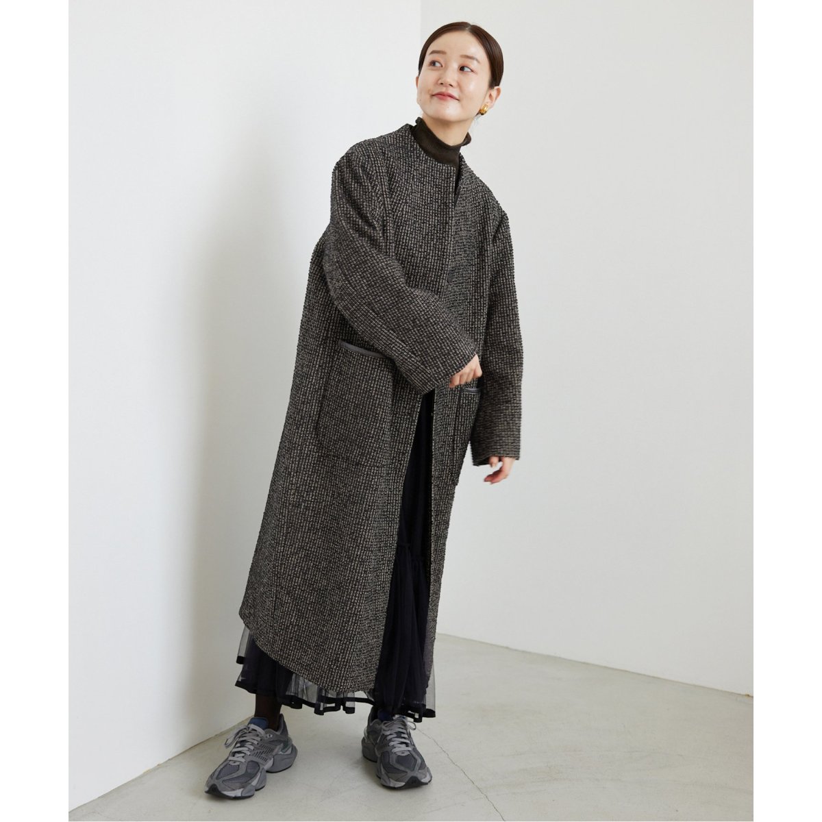リングツイード ボトルネックコート | イエナ(IENA) | マルイウェブ