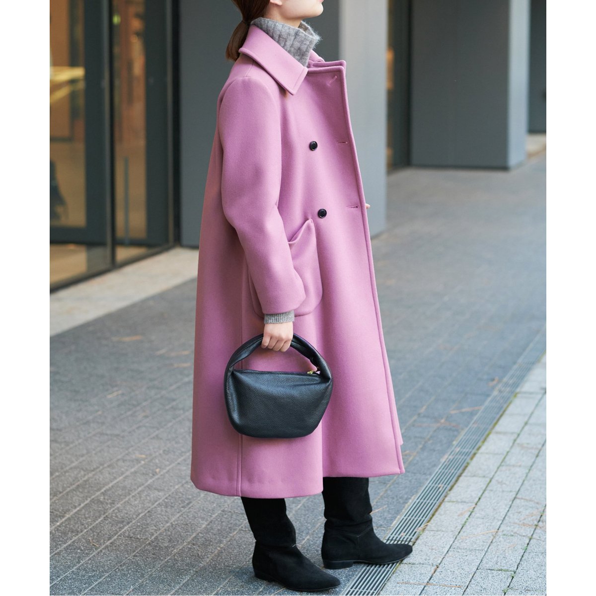 IENA　メルトンW前Aラインコート メルトンW前 Aラインコート（その他ブルゾン／アウター）｜IENA