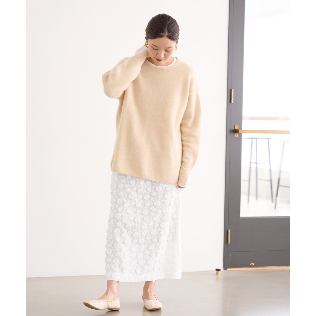 IENA　ジャガード刺繍 タイトイージースカート　新品 ジャガード刺繍 タイトイージースカート | イエナ(IENA