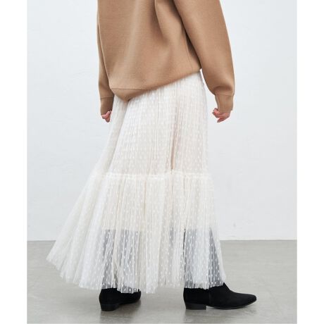 ドットチュールプリーツスカート | イエナ(IENA) | マルイウェブチャネル 