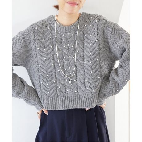 パールツキケーブルプルオーバー | イエナ(IENA) | マルイウェブチャネル 