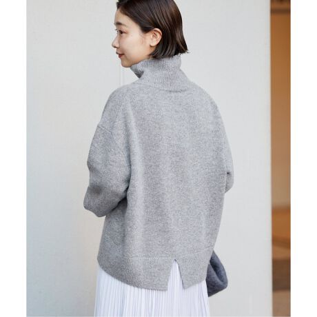 値下げ】SEEALL 22AW HAND OVERSIZED HIGH NECK ハイネックニット 