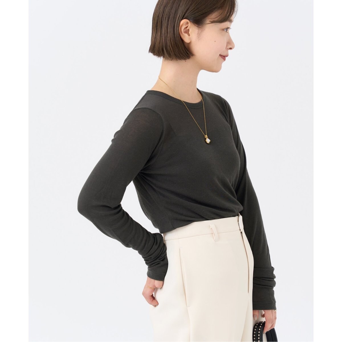 リヨセルカシミヤ ロングTシャツ | イエナ(IENA) | マルイウェブ