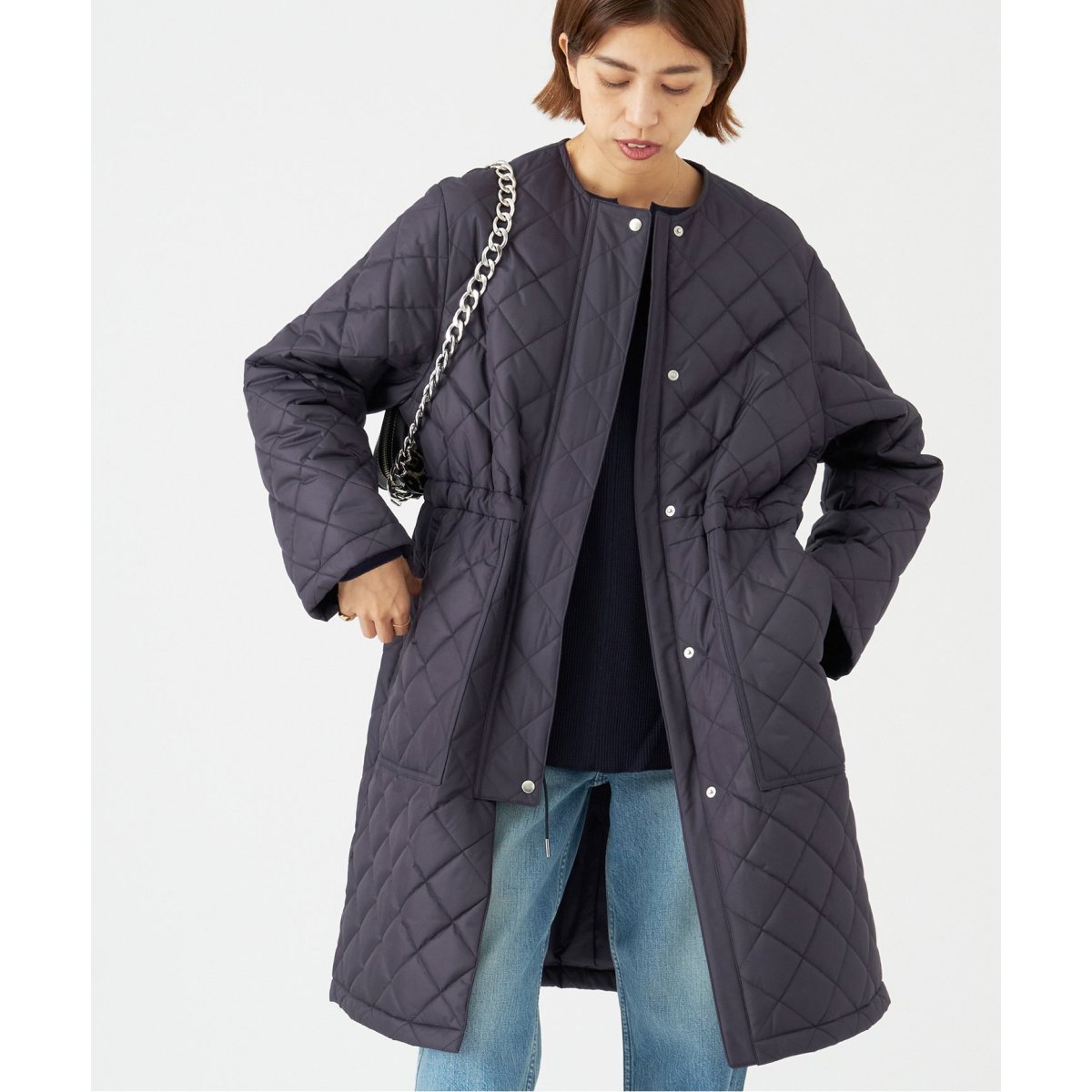 ノーカラーキルティングコート | イエナ(IENA) | マルイウェブチャネル