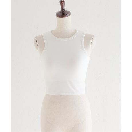 determ/デターム】Collagen Cropped Tank with Cups カップ付き 