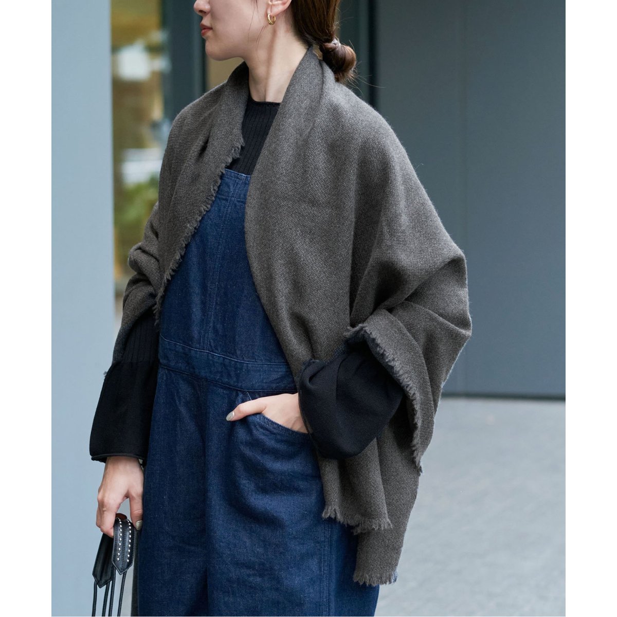 美品 IENA NIMNIMDUAI ニムニムデュアイ　カシミヤストール NIMNIMDUAI/ニムニムデュアイ】PLAIN THICK カシミヤストール