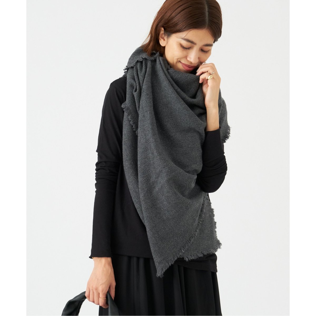 ユ*す様 NIMNIMDUAI ニムニムデュアイ カシミアウール 大判ストール NIMNIMDUAI/ニムニムデュアイ】PLAIN THICK カシミヤストール | イエナ