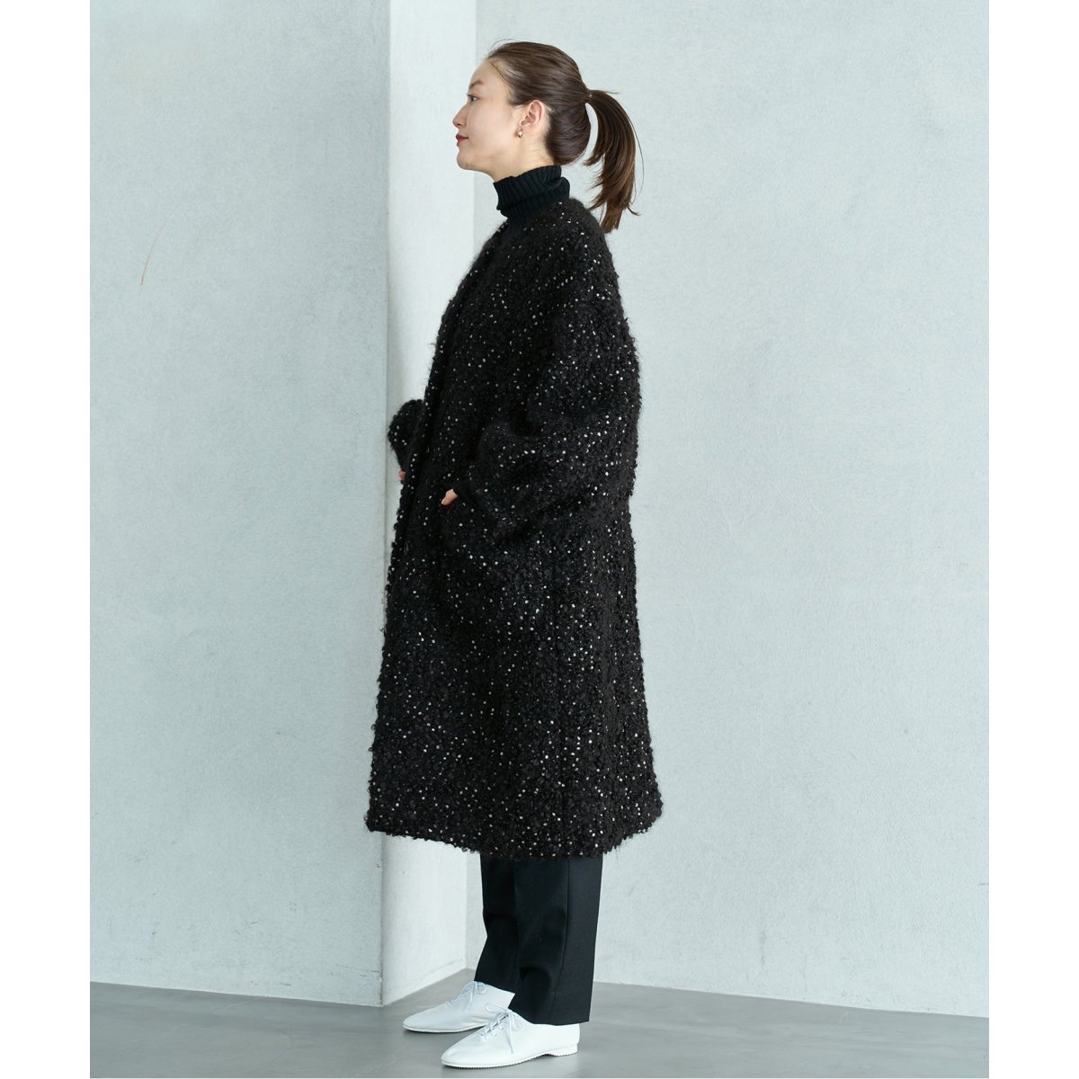 ドットアストラカンクルーネックコート | イエナ(IENA) | マルイウェブ