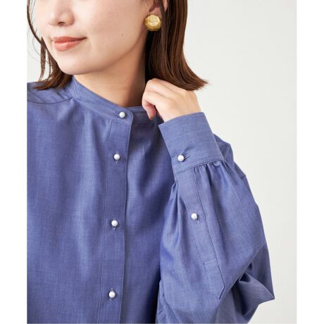 IENA - 【タグ無し未使用品】IENA 麻バックギャザーシャツ カーキ 36の 