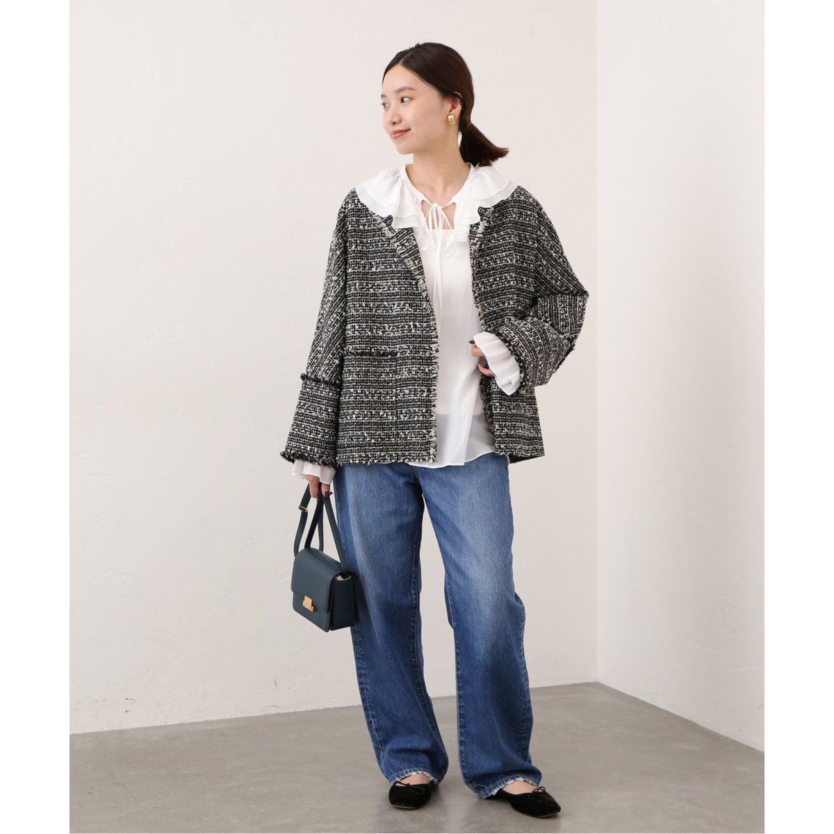 ノーカラーツイード ジャケット | イエナ(IENA) | マルイウェブチャネル