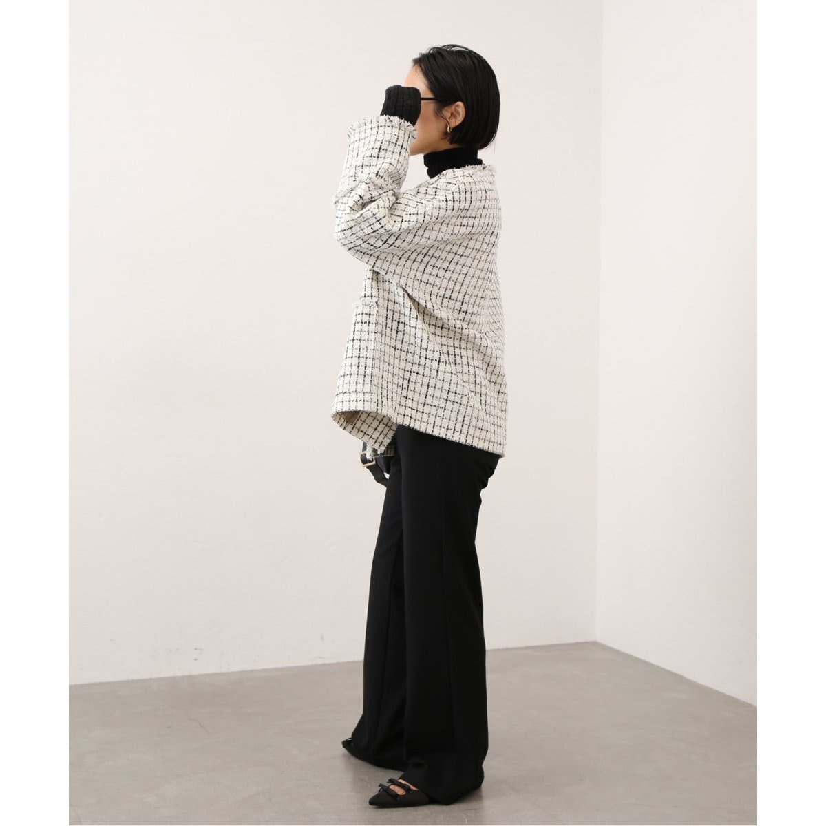 ノーカラーツイード ジャケット | イエナ(IENA) | マルイウェブチャネル