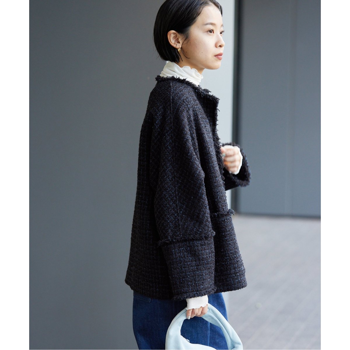 ノーカラーツイード ジャケット | イエナ(IENA) | マルイウェブチャネル