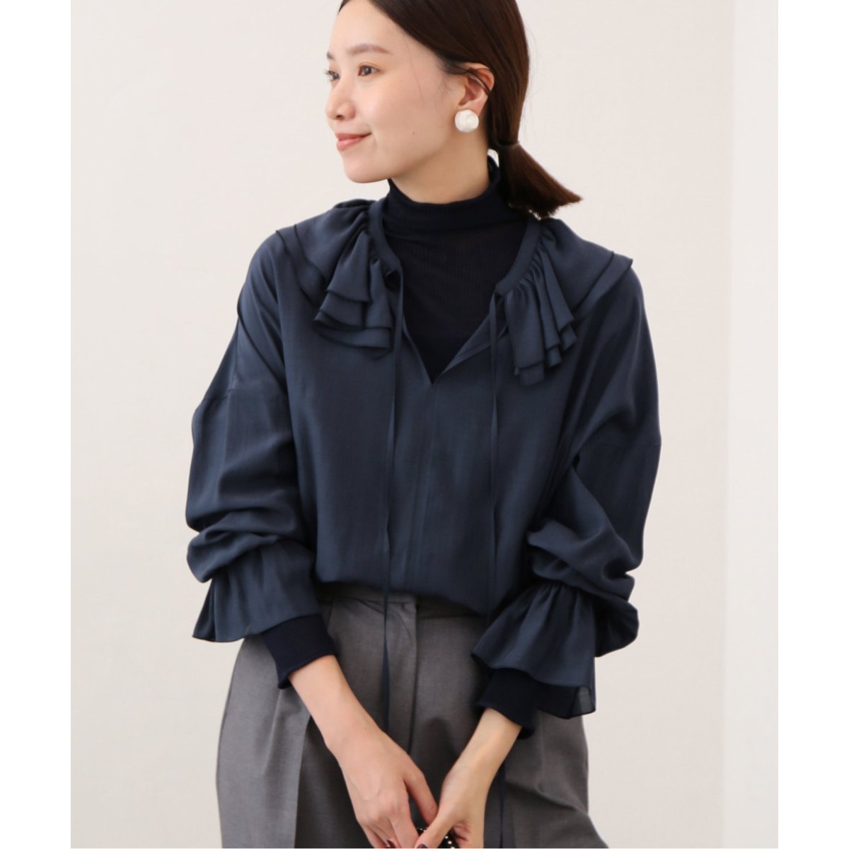 定価23100円Heriter IENA フリルカラーブラウス IENA（イエナ）の「【Heriter/エリテ】 フリルカラーブラウス