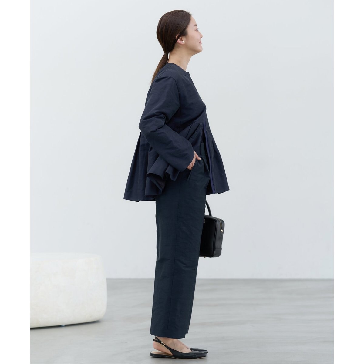 IENA ＆NAVY etique ペプラムジャケット IENA（イエナ）の「＆NAVY etique ペプラムジャケット（ノー