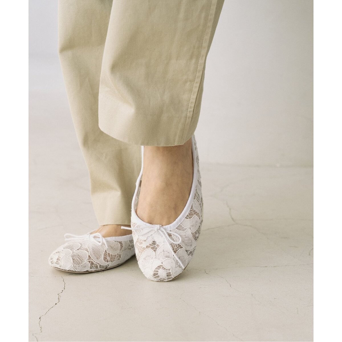 【本日限定価格】PORSELLI ポルセリ バレエシューズ IENA PORSELLI/ポルセリ】レースバレエシューズ | イエナ(IENA