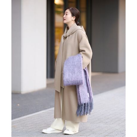 ロペ 2way フーデッド コート グレー M 23区 アンタイトル イエナ  