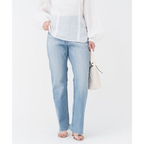 YANUK ヤヌーク IENA 別注 LEA カットオフワイドデニム YANUK/ヤヌーク  