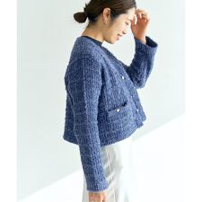 TORRAZZO DONNA/トラッゾドンナ】ツィードニットカーディガン | イエナ 