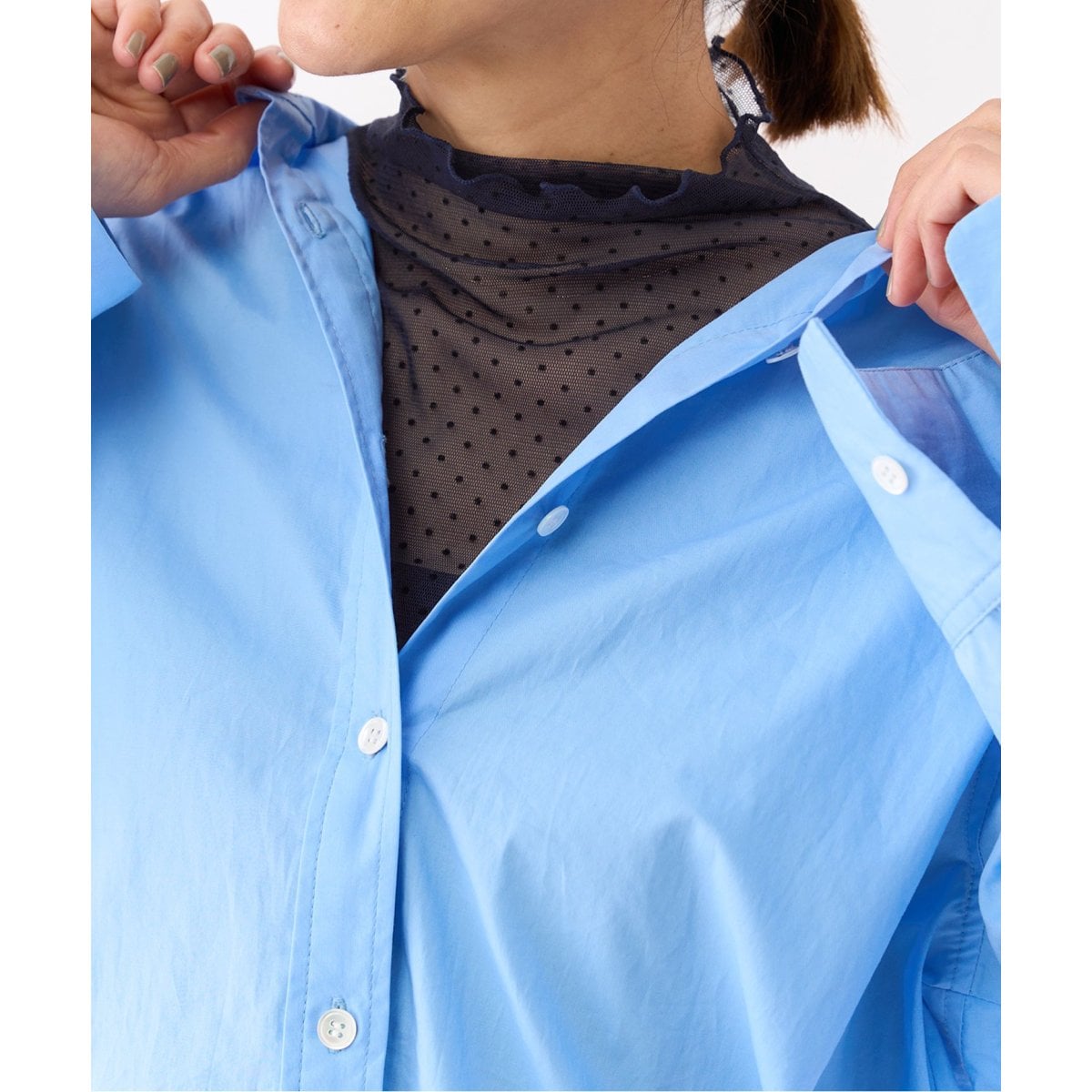 IENA ドットチュールプルオーバー 追加》ドットチュールプルオーバー（Tシャツ/カットソー）｜IENA