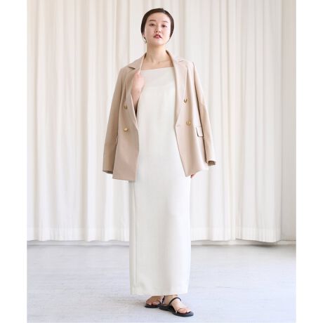 IENA endo.ダブルサテンキャミワンピース - キャミワンピース 