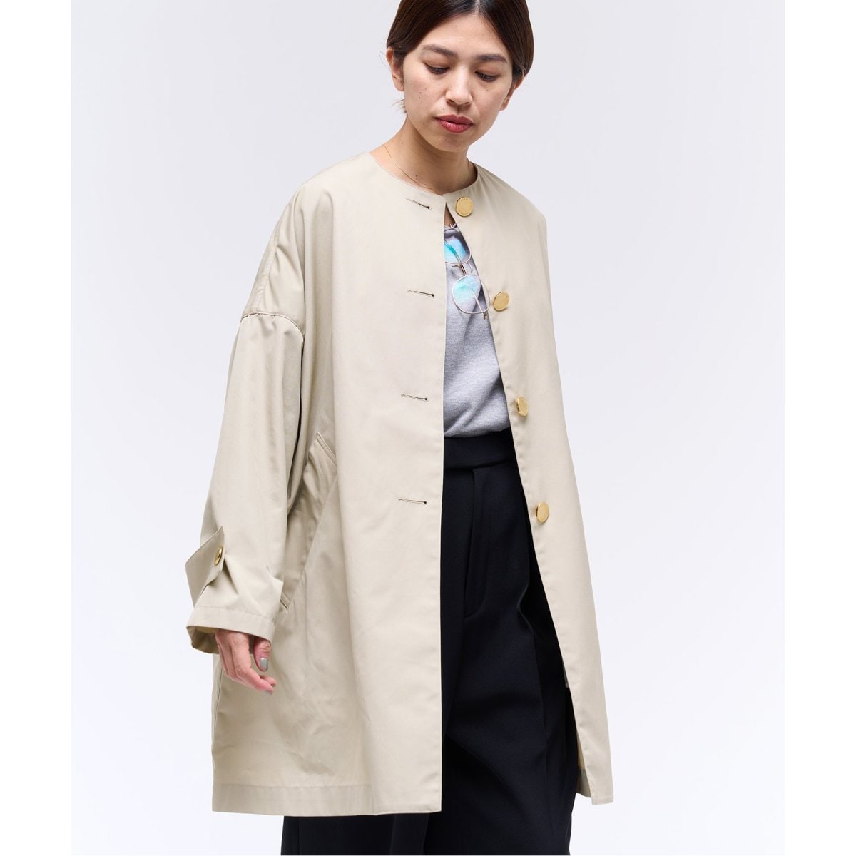 TRADITIONAL WEATHERWEAR】MALTON ノーカラーコート | イエナ