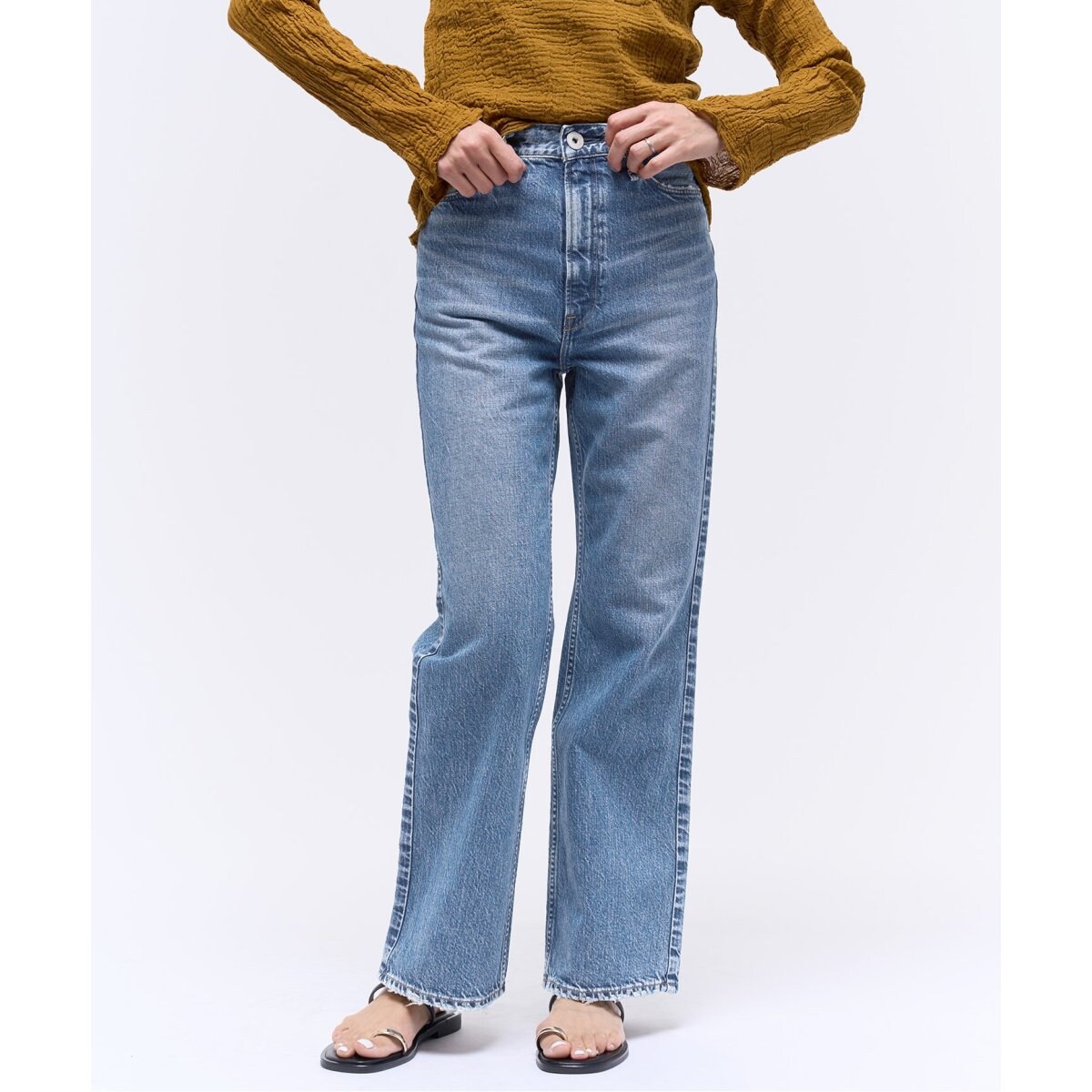 upper hights/アッパーハイツ】別注 THE TAYLOR ワイドフレアデニム
