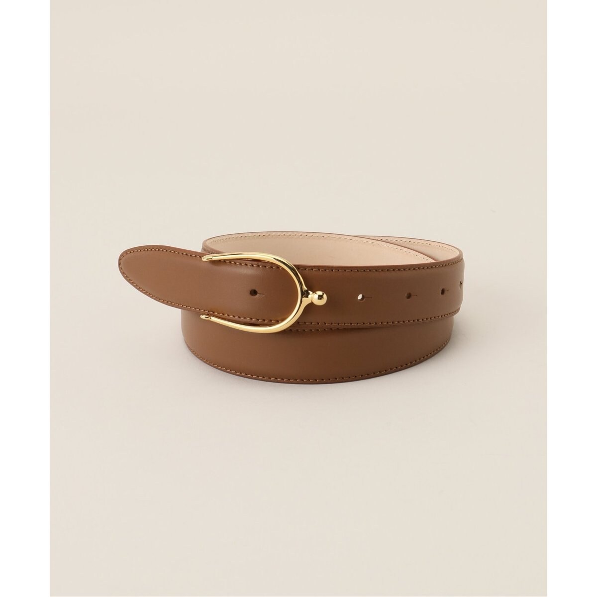 MANUELA ゴールドバックルベルト　ブラウン MANUELA/マヌエラ】ゴールドバックルベルト | イエナ(IENA) | マルイ