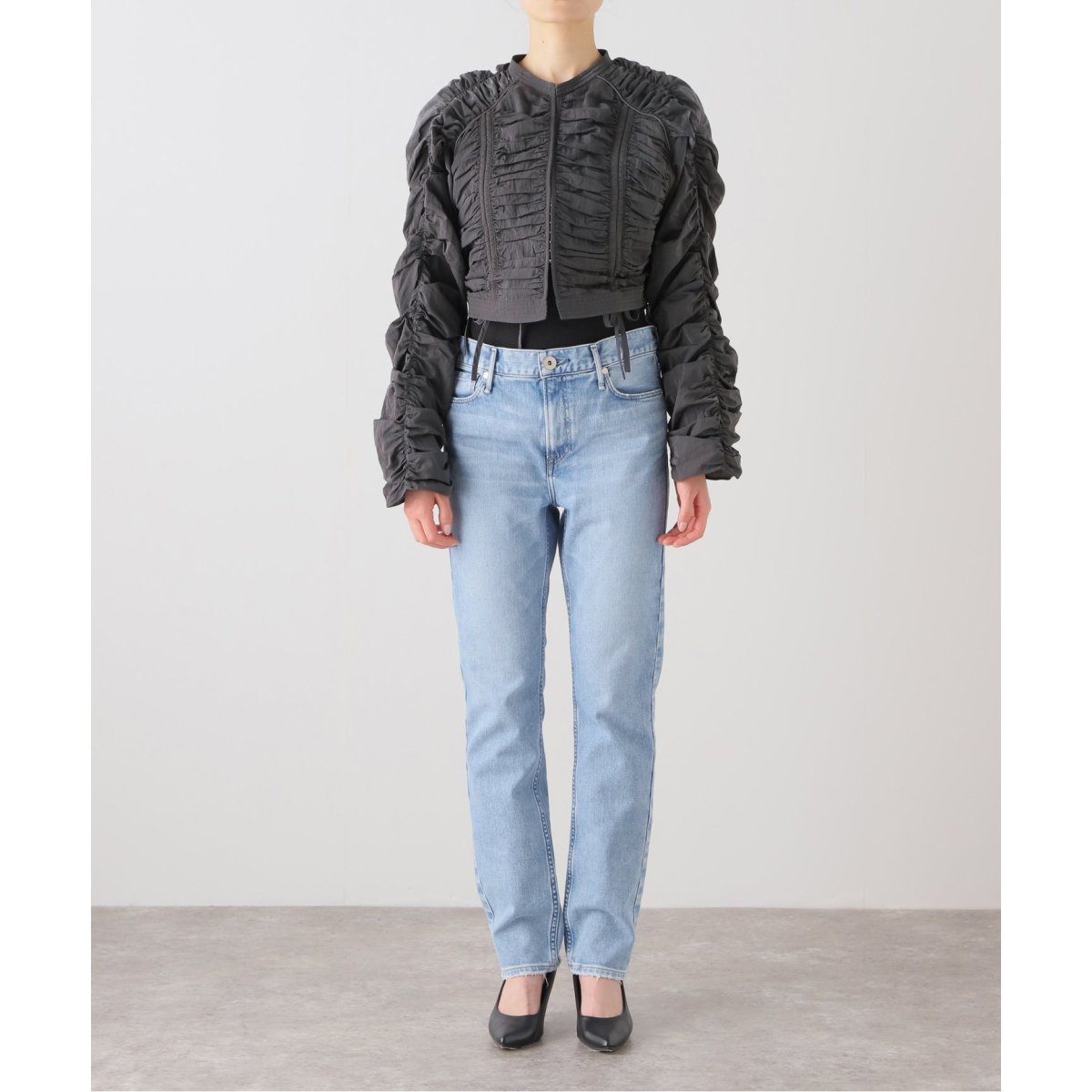 セレナヘリオス Bright Gather Blouse SELENAHELIOS/セレナヘリオス】Bright Gather Blouse ブルゾン