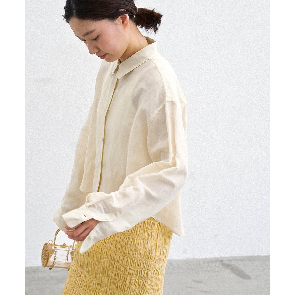 IENA ラミーリヨセルショートシャツ IENA｜《追加》ラミーリヨセルショートシャツ | Rakuten Fashion
