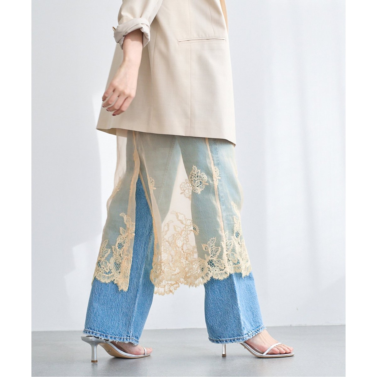 S*カ様 venit IENA 花モチーフスカート venit IENA 花モチーフスカート Flower embroidery スカート | イエナ