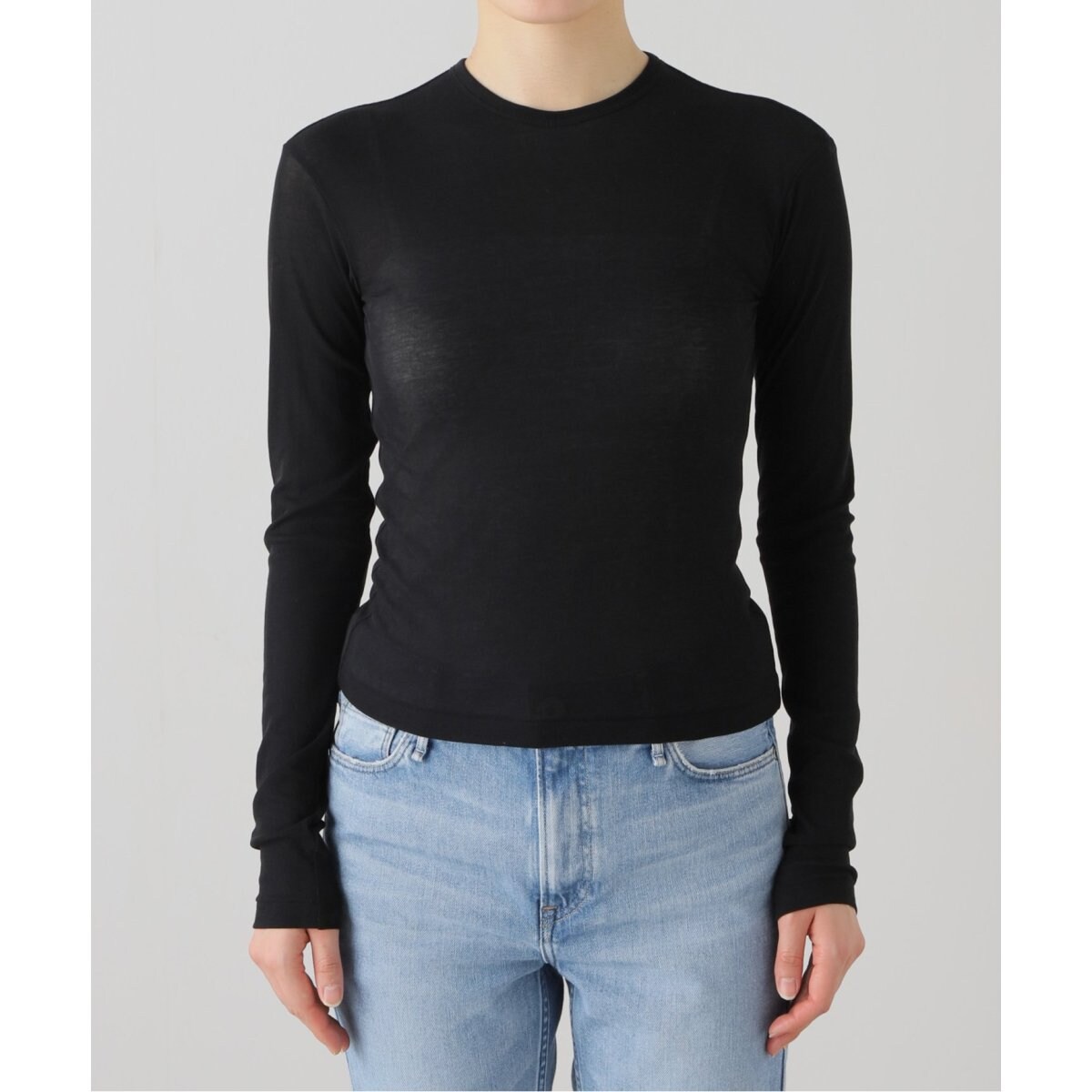 babaco/ババコ】Twisted cotton back tied longslee ロングス