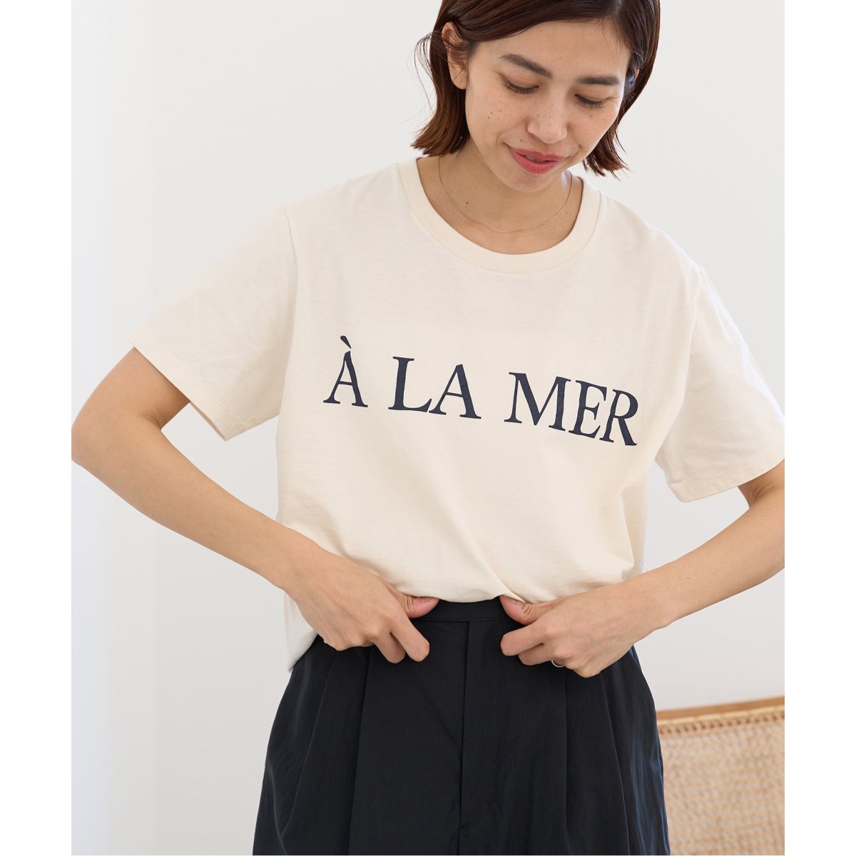 IENA A LA MER Tシャツ　ナチュラル A LA MER Tシャツ | イエナ(IENA) | マルイウェブチャネル