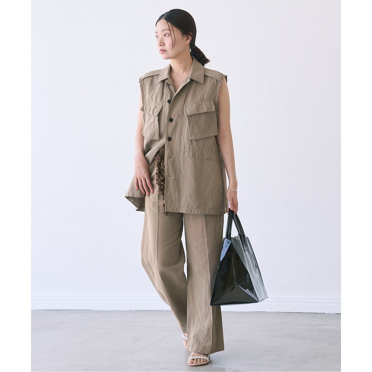 新品　IENA CURRENTAGE ノースリーブベスト CURRENTAGE/カレンテージ】別注 ノースリーブベスト | イエナ