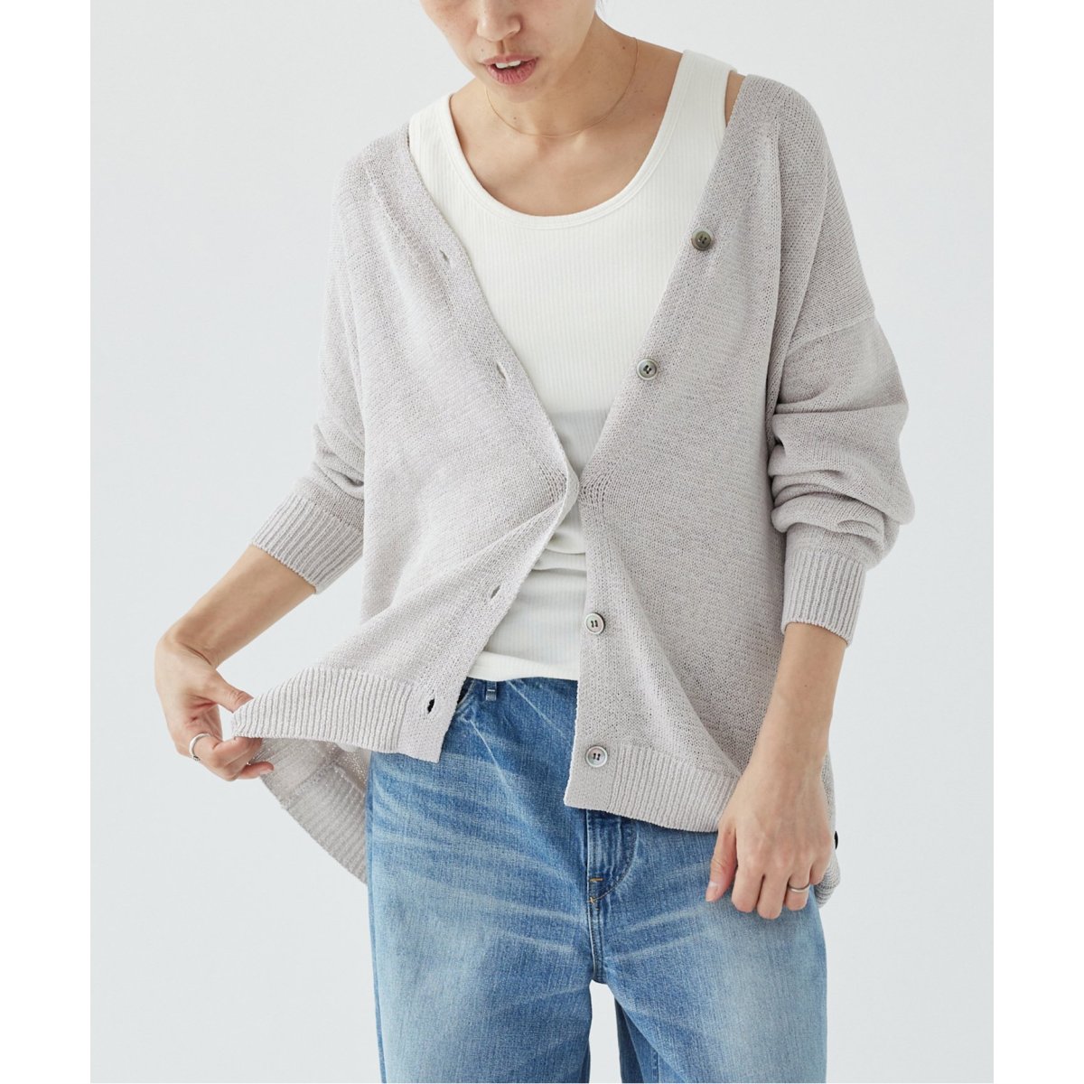 テープヤーン 2WAYカシュクールカーディガン | イエナ(IENA) | マルイ