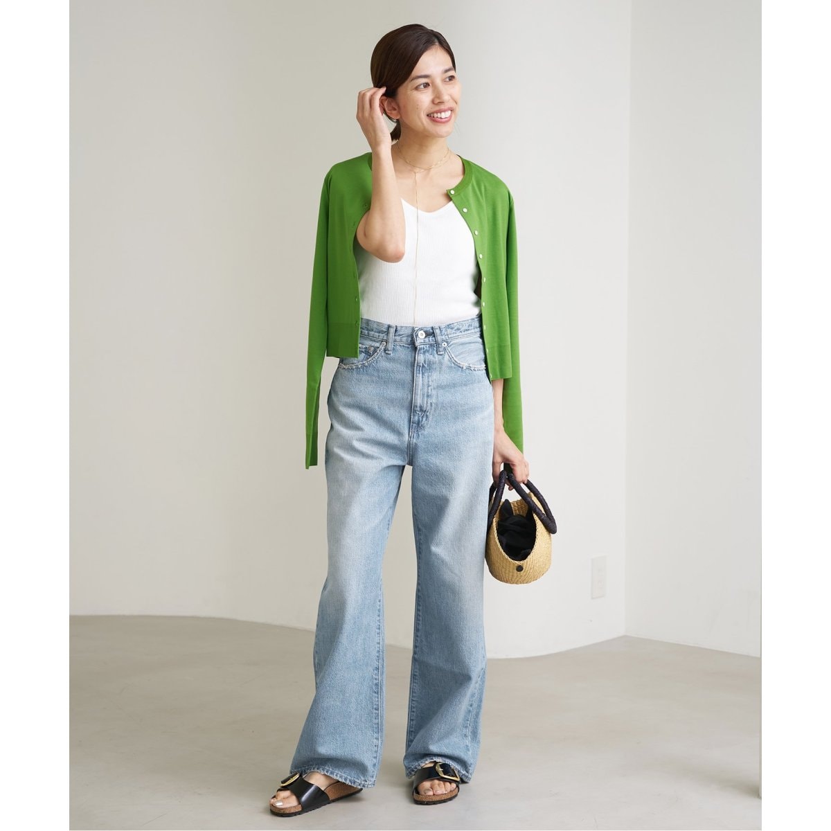 KURO/クロ】別注 WIDE STRAIGHT DENIM ワイドストレートデニム