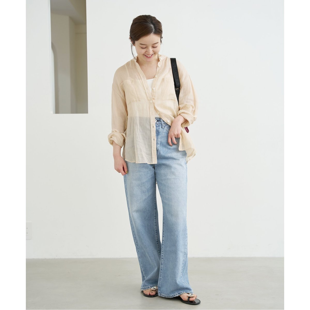 KURO/クロ】別注 WIDE STRAIGHT DENIM ワイドストレートデニム